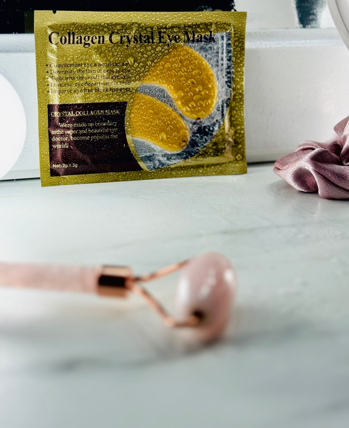 Golden Bloom Eye mask